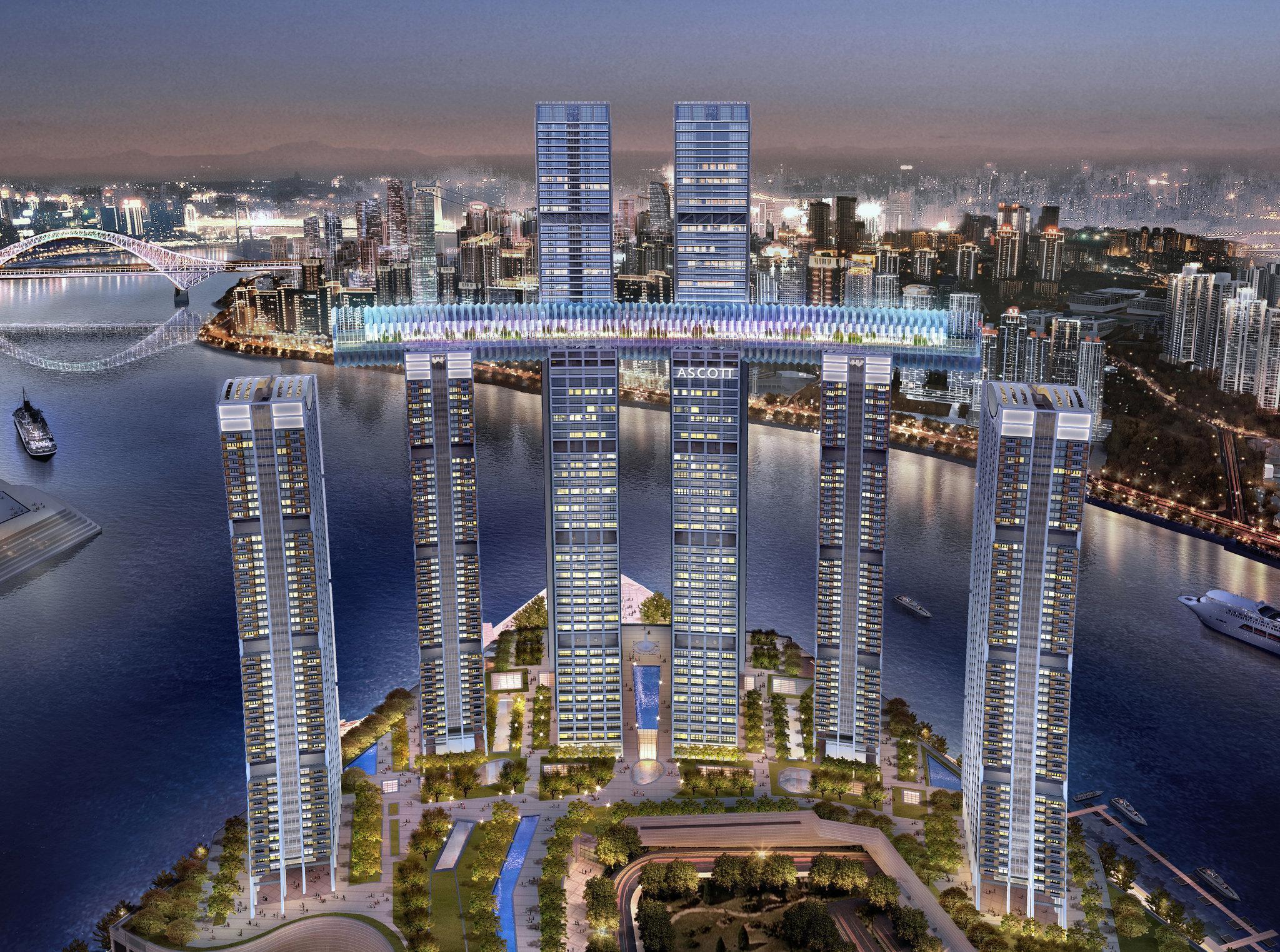 Ascott Raffles City צ'ונגקינג מראה חיצוני תמונה